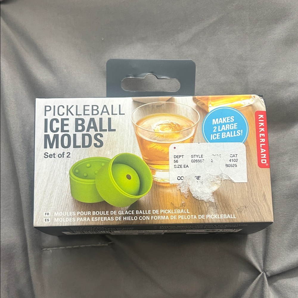 Kikkerland Green Pickleball Ice Molds Set